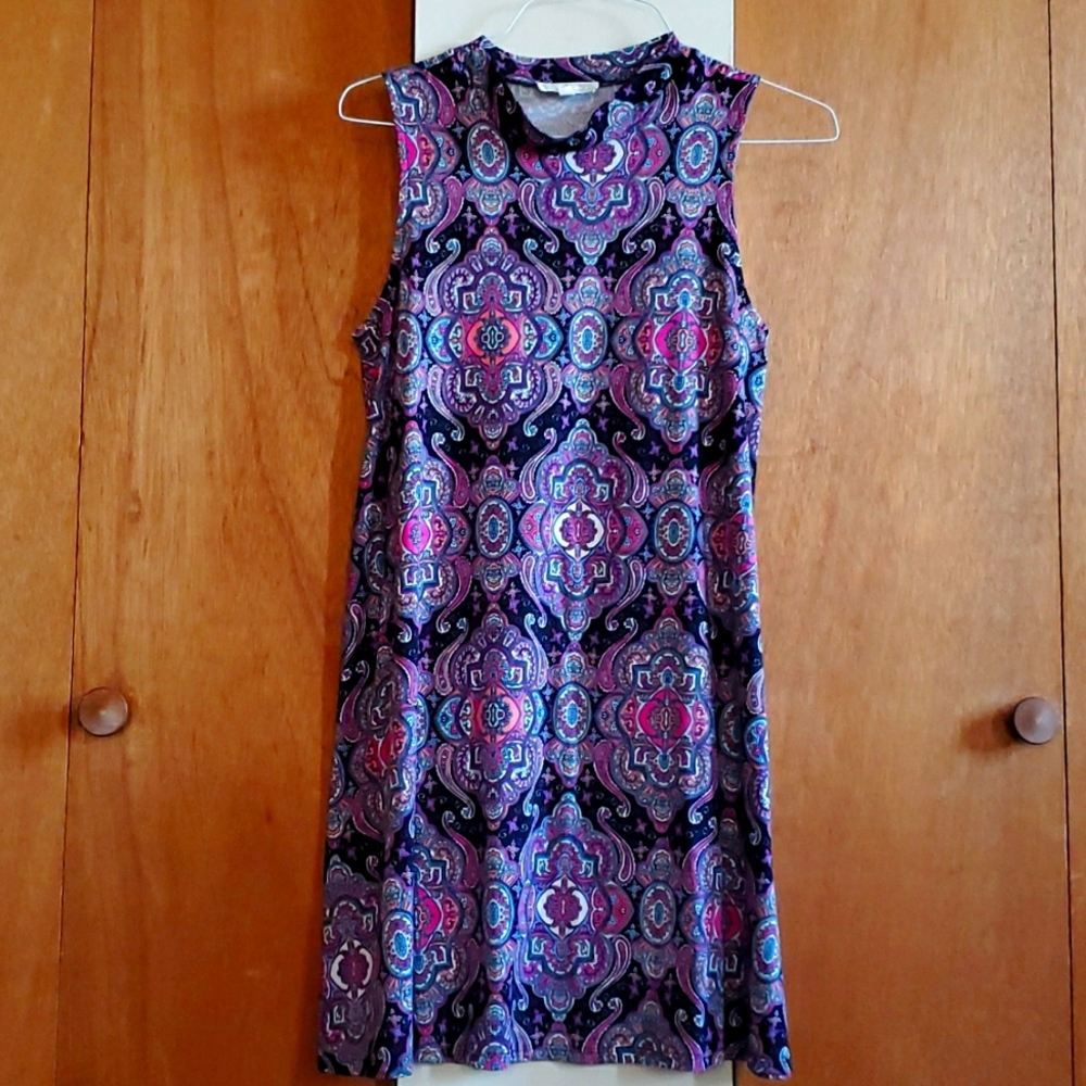 Mock neck dress